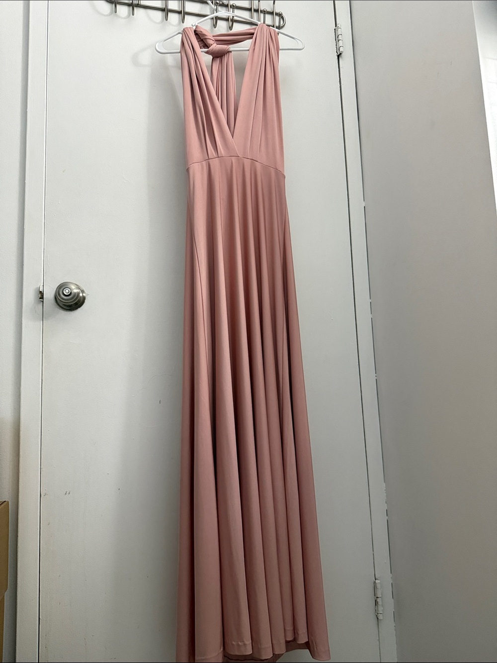 Lulus Tricks of the Trade infinity/multiway maxi dress - Mauve Pink - size S